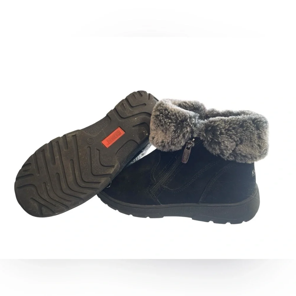 Khombu Black Winter Boots ❄️ with Faux Fur Trim